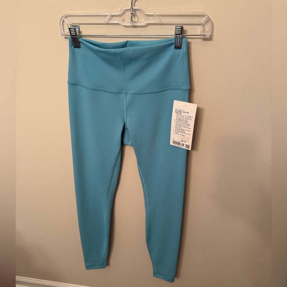 NWT Lululemon Wunder Train HR 28” Inseam In Washed Blue - Picture 1 of 2